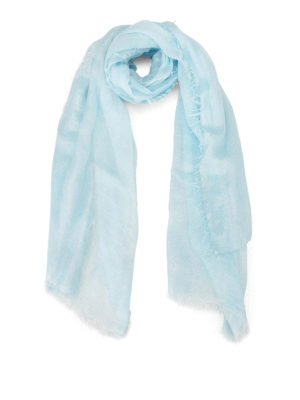 Faliero Sarti: Stoles & Shawls - Damita shimmering light blue stole
