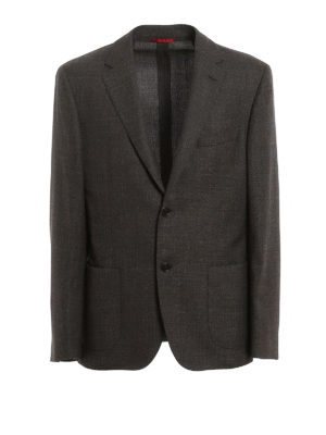 FAY: blazers - Virgin wool single breasted blazer