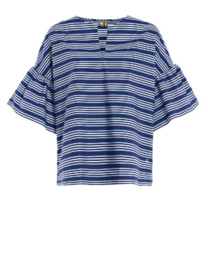 FAY: bluse - Ampia blusa a righe in popeline