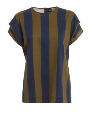 FAY: bluse - Blusa a righe in popeline