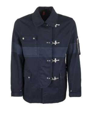 FAY: casual jackets - 4 Ganci contrasting stripe jacket