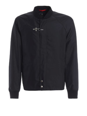 FAY: giacche casual - Giacca a vento blu scura in tecno tessuto