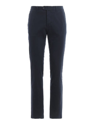 FAY: casual trousers - Blue chino trousers