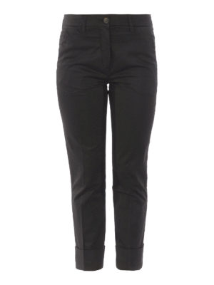 FAY: casual trousers - Capri trousers with turn ups