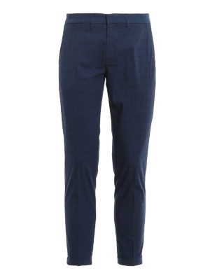 FAY: casual trousers - Checked capri trousers