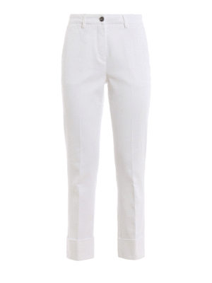 FAY: pantaloni casual - Pantaloni Iole con risvolto