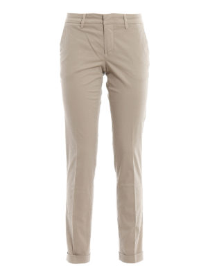 FAY: casual trousers - Peached cotton trousers
