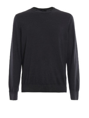FAY: crew necks - Garment dyed wool sweater