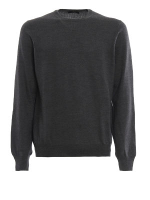 FAY: maglia collo rotondo - Maglia grigia in lana