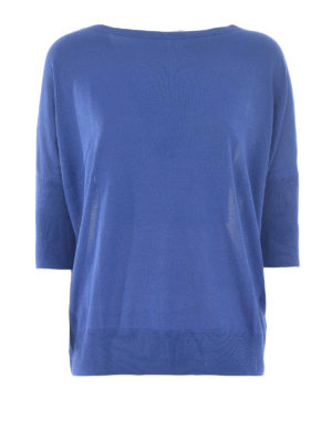 FAY: crew necks - Two-tone silk jumper