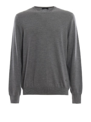 FAY: crew necks - Worsted wool crew neck sweater