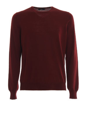 FAY: crew necks - Worsted wool crew neck sweater
