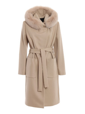 FAY: Knielange Mäntel - Knielanger Mantel - Beige