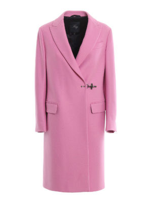 FAY: knee length coats - Wool and cashmere hook coat