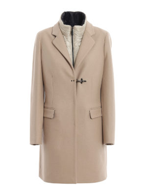 FAY: Knielange Mäntel - Knielanger Mantel - Beige