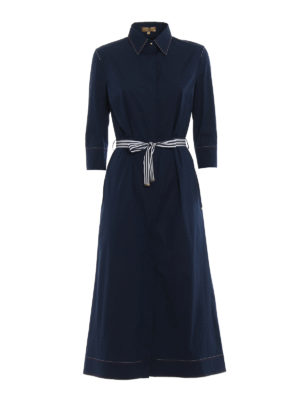 FAY: abiti al ginocchio - Abito chemisier bon ton navy