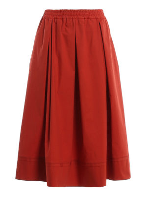 FAY: Faldas media pierna y semilargas - Falda Semilarga - Rojo