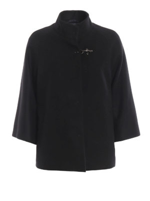 FAY: cappotti imbottiti - Giacca in misto lana imbottita stile mantella