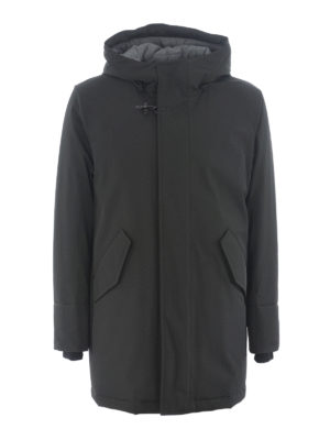 FAY: padded coats - Coated gabardine padded coat