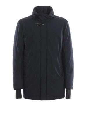 FAY: padded coats - Concealed hood water repellent padded coat
