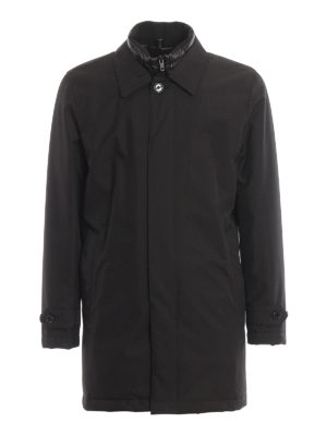 FAY: padded coats - Double front tech fabric coat