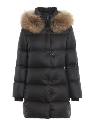 FAY: Lange Daunenmäntel - Daunenmantel - Schwarz