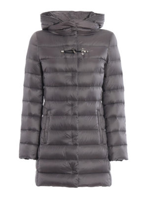 FAY: cappotti imbottiti - Piumino in nylon con cappuccio avvolgente