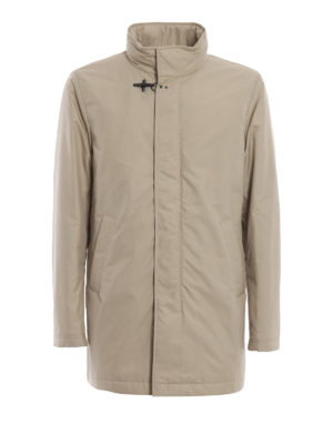 FAY: cappotti imbottiti - Cappotto imbottito in tessuto tecnico beige
