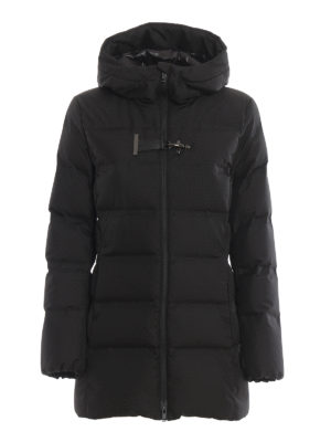 FAY: padded coats - Matte hooded padded coat