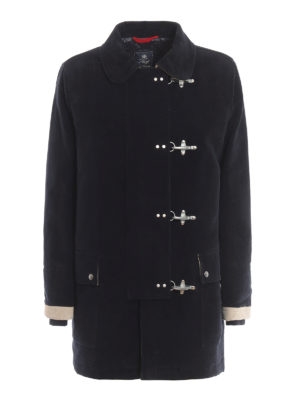 FAY: cappotti imbottiti - Cappotto The Original 4 Ganci in fustagno