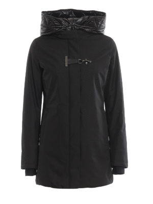 FAY: padded coats - Toggle coat with detachable double front