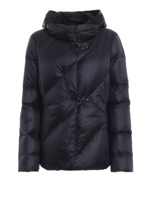 FAY: giacche imbottite - Piumino con cappuccio a contrasto removibile