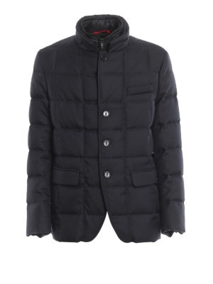 FAY: padded jackets - Double front hooded padded jacket