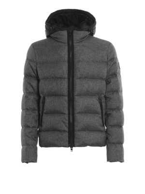 FAY: padded jackets - Double front melange puffer jacket