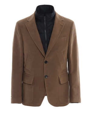 FAY: giacche imbottite - Giacca in fustagno con gilet staccabile