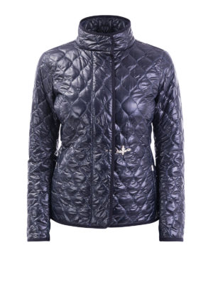 FAY: padded jackets - Hook detail quilted jacket