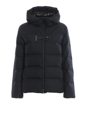 FAY: padded jackets - Matte hooded puffer jacket