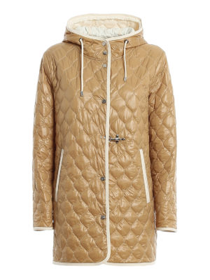 FAY: padded jackets - Quilted nylon hooded jacket