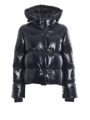 FAY: padded jackets - Quilted nylon puffer jacket with hooks