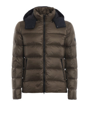 FAY: giacche imbottite - Piumino con cappuccio a contrasto staccabile