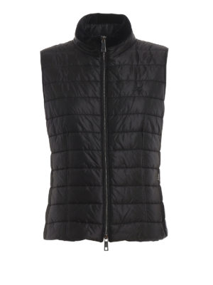 FAY: giacche imbottite - Gilet imbottito con collo bordato di velluto