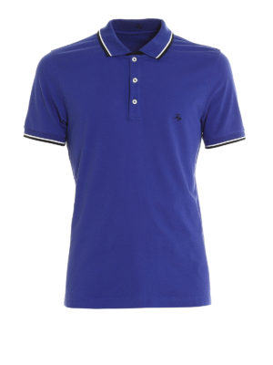 FAY: polo - Polo con collo a contrasto