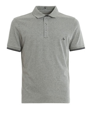 FAY: polo shirts - Logo lettering embroidery piqué polo
