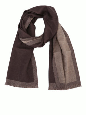 FAY: sciarpe e foulard - Sciarpa classica in lana color cioccolato