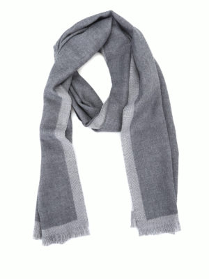 FAY: sciarpe e foulard - Sciarpa classica in lana grigio nuvola