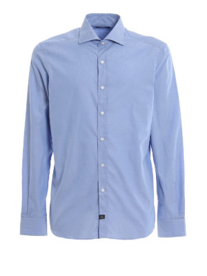 FAY: shirts - Light blue cotton shirt