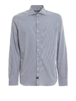 FAY: shirts - Melange blue shirt