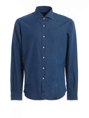 FAY: shirts - Washed denim shirt