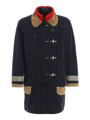 FAY: short coats - 4 Ganci coat with reversible jacket