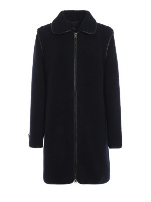 FAY: cappotti corti - Cappottino in jersey di lana mix